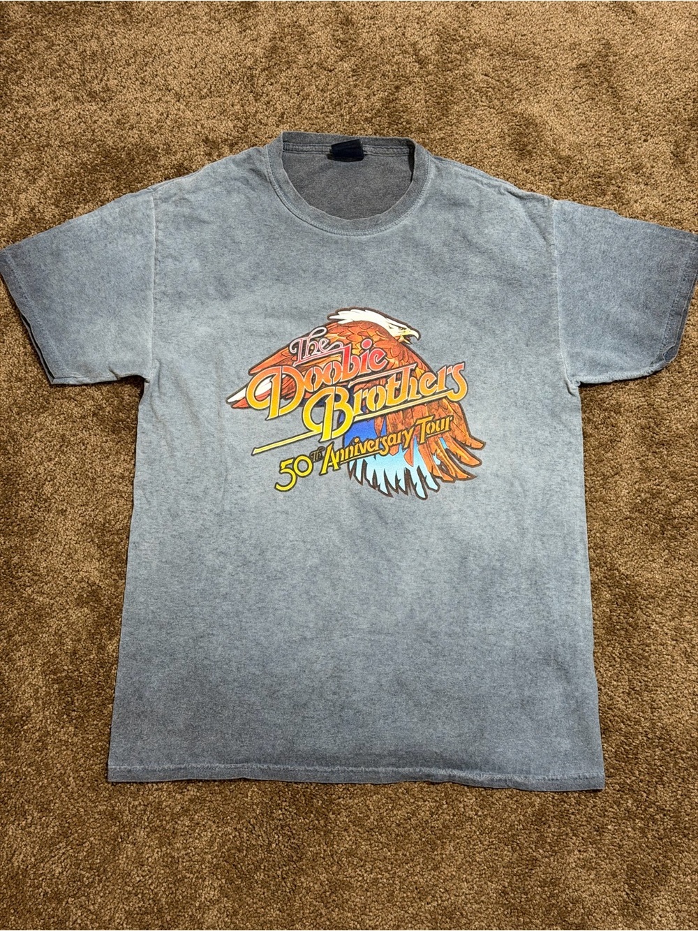 The Doobie Brothers 50th Anniversary Tour Gray Graphic Tee